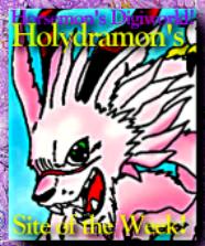My first award!!! (Holydramon's Site of the Week)
